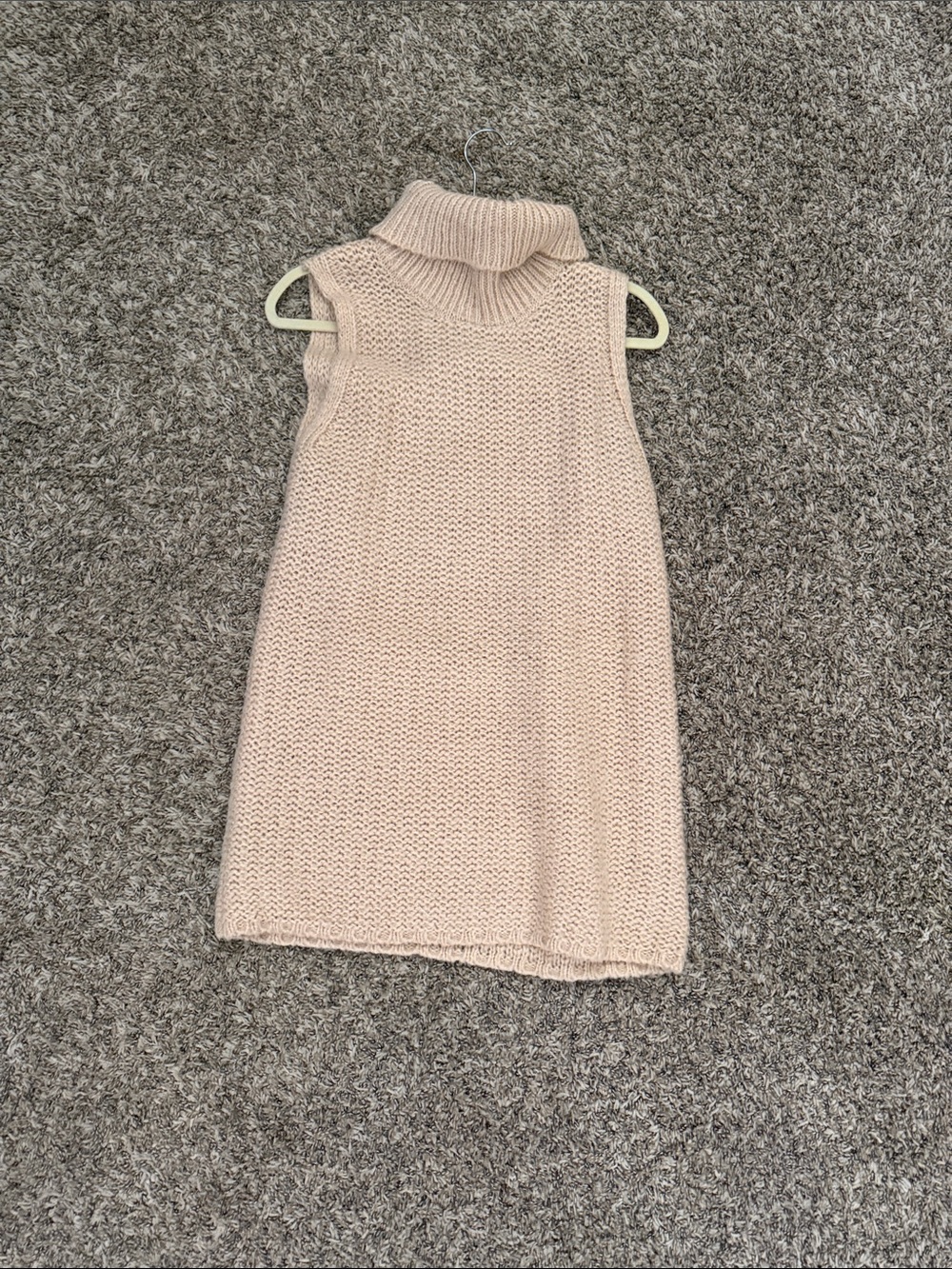 Forever 21 Sleeveless Turtleneck Knit Dress - Light Pink